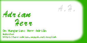 adrian herr business card